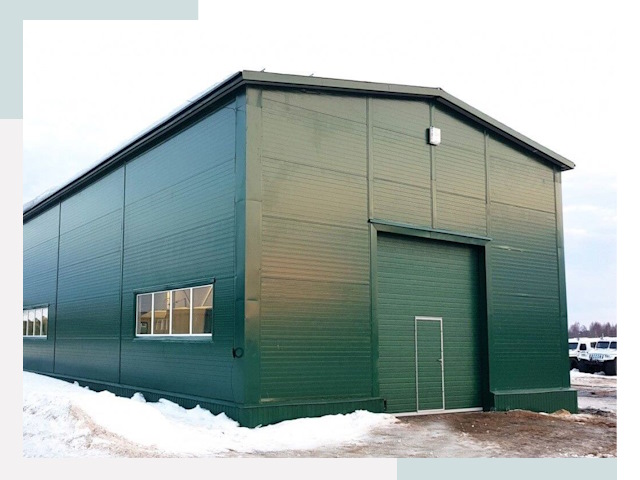 Двускатные ангары в Оренбурге