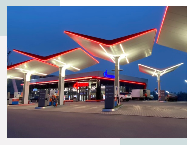 Навесы для АЗС в Оренбурге